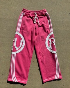 Pantalon de survêtement léger de haute qualité logo brodé personnalisé lâche en détresse broderie taille élastique chaud Relax Fit pantalon de survêtement - Product Image 4