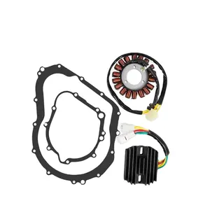 Stator with Regulator Rectifier with Gasket kit Compatible with 2006-2012 Suzuki GSXR 600 750