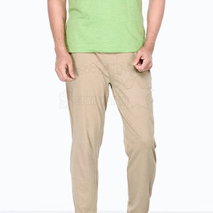 Pantalones de hombre con logotipo personalizado, mezcla de algodón lavada y cómoda, ajuste relajado, patrón recto, cintura media, bolsillos laterales y traseros - Product Image 4