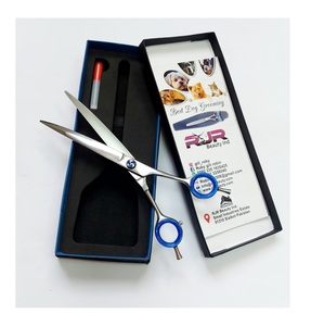 Thinning Grooming Shears 440C Pet <b>Dog</b> Grooming <b>Scissors</b> Stainless Steel Curved Straight Anti-Static Smooth Tip Kit High Quality - Product Image 5
