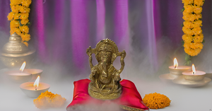 Modern Design Lord Ganesha <b>Statue</b> Idol Brass Metal Pooja Idol for Home Decor <b>Religious</b> Ganesh Murti Showpiece for Puja - Product Image 2