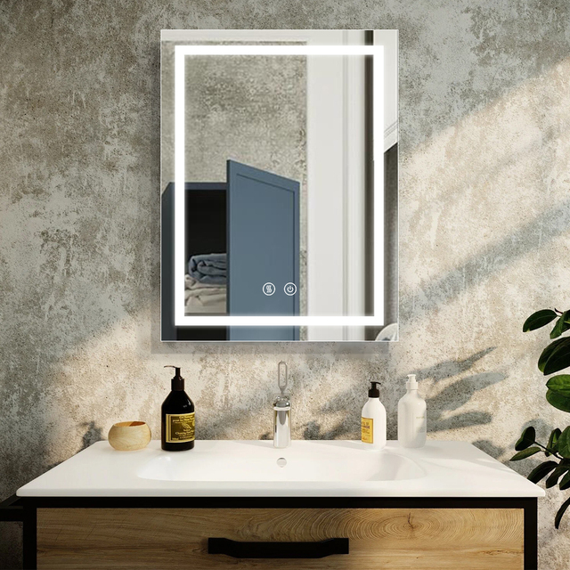Illuminated Anti-fog Led Hotel Mirror Makeup Smart Bathroom Mirror