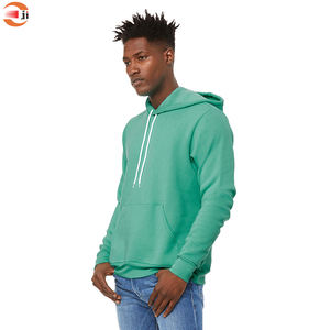 Sudadera con capucha de gran tamaño para hombre 2024, sudadera de algodón personalizada 100%, diseño en blanco teñido liso para invierno - Product Image 2