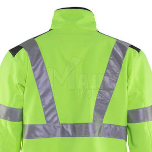 Chaqueta de Seguridad para la Construcción, Alta Visibilidad, Reflectante, Fluorescente, Impermeable, para Trabajo en Exteriores - Product Image 5