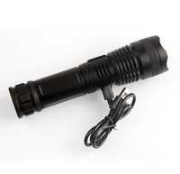 Lampe torche LED XHP50 haute puissance, zoomable, rechargeable, compatible 18650 26650 AAA, en aluminium