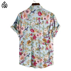 Premium <b>beach</b> <b>men's</b> <b>shirts</b> Custom Printed Casual Button Down Breathable Formal Hawaiian <b>Shirts</b> - Product Image 2