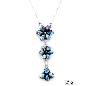 Collier artisanal en argent sterling et plaqué or en forme de fleur, idéal pour les occasions spéciales - Product Image 2