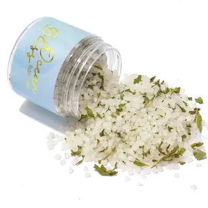 Hot Selling Manufacturer OEM Luxury Private Label Organic Vegan Bulk Bath Salt Bath Bomb Bath Salts with flowers