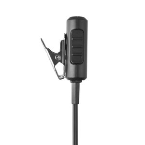 Chất lượng cao <span class=keywords><strong>2</strong></span> cách đài phát thanh Phụ Kiện Màu Đen tai nghe với Acoustic ống và có thể tháo rời in-line PTT cho hai cách phát thanh Walkie Talkie - Product Image 6