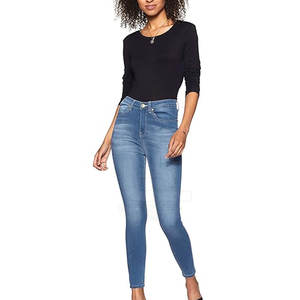 Qualité supérieure Nouveau dernier design Jeans pour femmes Taille ample Jambe droite Tissu respirant Jeans pour femmes - Product Image 4
