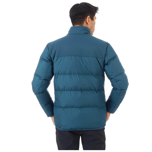 Abrigo de invierno personalizado de estilo callejero para hombre, chaqueta acolchada de nailon con cuello mandarín, Material de carcasa de lana sólida, servicio OEM - Product Image 6