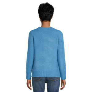 2024 Offre Spéciale chandails pour femmes de qualité supérieure conception personnalisée élégant grande taille col en V Slim Fit pull pull pour les femmes - Product Image 3