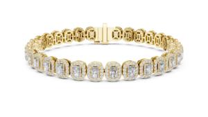 Brazalete de Diamantes Naturales con Corte Radiante, Certificado por VDS IGI, Lujoso, Chapado en Oro Amarillo, Blanco o Rosa de 18K, 19.5g - Product Image 6