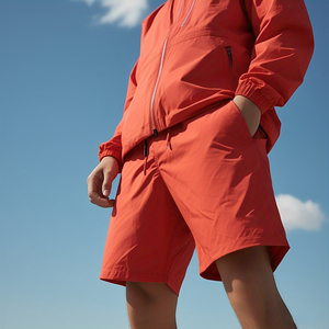 Chaqueta cortavientos Pantalones cortos de lluvia Pantalones impermeables Streetwear Chándales cortavientos para hombres - Product Image 6