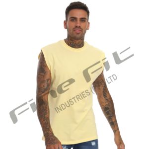 Camisetas sin mangas de algodón tejido personalizadas para hombre, transpirables, para gimnasio, entrenamiento, fitness, culturismo, con aberturas en los brazos, estilo casual. - Product Image 5