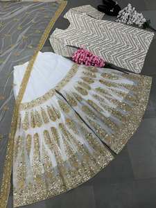 Top de tela de Georgette de imitación pesada más vendido Salwar con Dupatta Set para fiesta de invierno y ropa de boda - Product Image 6