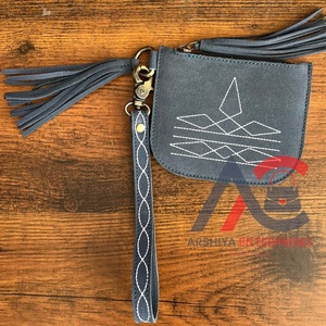 กระเป๋าใส่เหรียญหนังกลับบูทแฟชั่นยอดนิยมสำหรับผู้หญิงกระเป๋าใส่บัตรเครดิตหนังแท้ขนาดใหญ่ออกแบบได้ตามต้องการ - Product Image 1