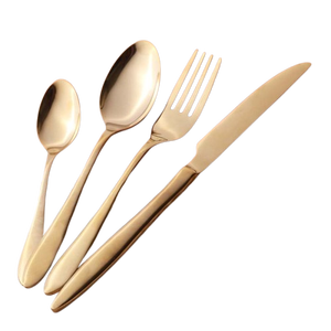 Herald 24-piece <b>Cutlery</b> <b>Set</b> - <b>Gold</b> - Product Image 3