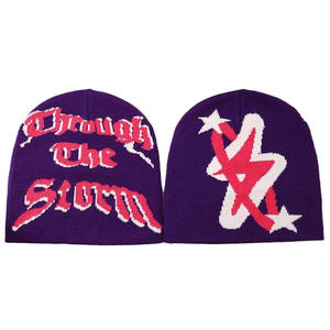 Wholesale in Stock Fashion Thick Knitted Beanie <b>Cap</b> Quality Hip Hop Jacquard Unisex <b>Winter</b> Cuffed Beanies <b>Cap</b> for Sale - Product Image 6