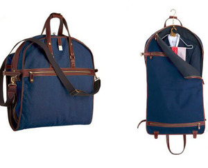 Leather Canvas Foldable <b>Garment</b> <b>Bag</b> Travel Suit Carrier Lightweight Durable Waterproof Organizer for Business Commute CGB-0031 - Product Image 2