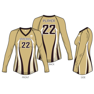 Ensemble d'uniformes de volleyball pour femmes personnalisées, jupe et chemise sexy et respirantes, quantité minimale de commande basses, impression par sublimation pour la ligue des clubs d'équipe - Product Image 1