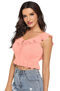 Hauts courts exclusifs à forte demande de la boutique indienne Premium, vêtements de fête et Western ordinaires tricotés confortables - Product Image 3