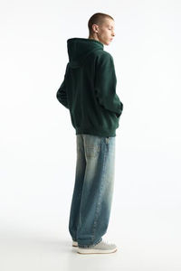 เสื้อฮู้ดดี้ผ้าฝ้าย100% ของผู้ชายเสื้อสเวตเตอร์แบบสวมหัวขนาดใหญ่500GSM ไหล่6XL นูน - Product Image 3