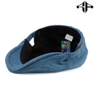 Boina de algodón informal ATLANTIC para hombre, sombrero de mezclilla Sun Ivy Golf, ajustable, personalizable para deportes de playa, fiesta, cuatro - Product Image 5