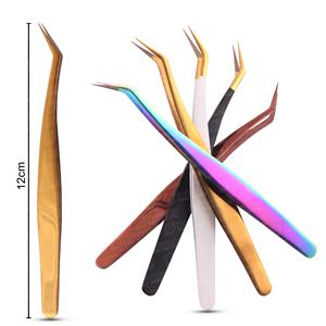 Eyelash Extension Tweezers Wholesale High Quality Stainless Steel Precision <b>Smooth</b> Tip Lash Tweezers Salon Use Lash <b>Tools</b> - Product Image 2