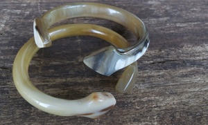 2024 mejor calidad cuerno mano joyería de moda al por mayor cuerno pulsera para mujeres joyería de mano antigua para gran oferta productos de cuerno - Product Image 2