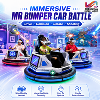 Casque de réalité virtuelle et augmentée pour voiture tamponneuse électrique, idéal pour les centres commerciaux, les parcs d'attractions et les salles d'arcade – Système de jeu de combat de conduite