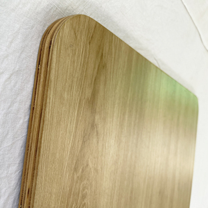 L-Shaped Corner Computer <b>Desk</b> Top 160x110cm Made of Oak Veneer Plywood MB024 - Product Image 3