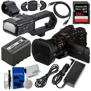 Nueva videocámara profesional UHD 4K con tarjeta de memoria de 128GB, batería de alta capacidad y Kit de accesorios (juego de 13 piezas) - Product Image 1