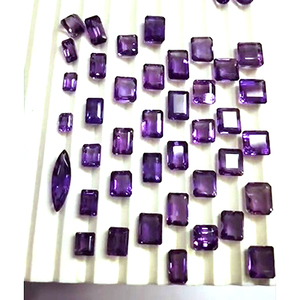 57 pièces d'améthyste naturelle 8mm à 13mm octogone ovale facette 233 Cts Lot Iroc ventes pierres précieuses en vrac de haute qualité coupées US $62 pour tous - Product Image 1