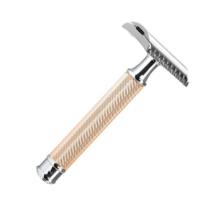 Maquinilla de afeitar de seguridad para peluquero, navajas rectas de doble filo con Mango antideslizante, personalizadas, 5" - Product Image 3