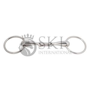 2025 vente en gros en acier inoxydable Double Joint embout creux anneau lâche Bit Offre Spéciale équitation OEM Western Snaffle Bits - Product Image 3