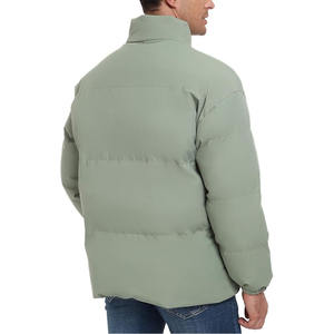 Chaqueta Acolchada Ligera con Capucha, Rellena de Burbujas, con Parche de Logotipo de Poliéster, para Hombre - Product Image 4