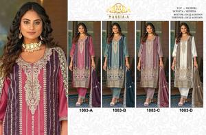 Costume Salwar Kameez de styles pakistanais avec Vichitra lourd avec broderie Codding Sequence Work - Product Image 6