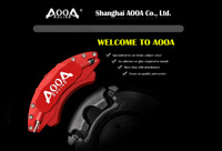 Cubiertas de Caliper de Freno de Aluminio Rojo AOOA para BMW X5, X3, X6, X7, Serie 5, Serie 3, Kit de Cubiertas de Caliper Delanteras y Traseras