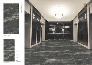 Brecia Crema 1000x3000mm Dalle de porcelaine en marbre numérique pour murs intérieurs élégants Carreaux de céramique - Product Image 6