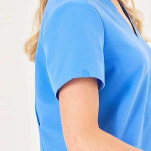 Uniformes Médicos de Alta Calidad, Traje de Médico Color Azul Cielo, Camisa de Manga Corta, Traje de Enfermero para Hombre por HI 2026 - Product Image 5