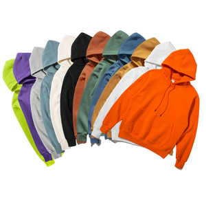 Sweat à capuche personnalisé de haute qualité en coton lourd, sweat à capuche surdimensionné pour hommes et femmes, streetwear, vêtements de sport décontractés - Product Image 5