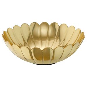Tazón de Servir de Metal con Acabado Dorado, Perfección Artesanal, Pulido, Ecológico, Duradero, Ofrece un Diseño Moderno y Refinado - Product Image 3