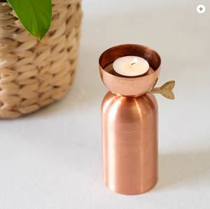 Nouveau bougeoir décoratif pour la maison en forme cylindrique gravure décorative en métal votive en finition rustique pour hôtel à la maison - Product Image 2