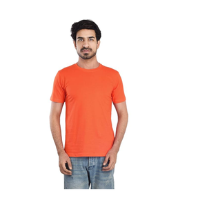 Séchage rapide évacuation de l'humidité couleur Orange col rond t-shirt sport Fitness Gym porter léger extensible vêtements de sport T-Shirts - Product Image 1