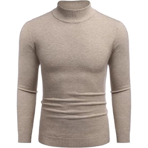Vente en gros Pull tricoté chaud d'hiver à manches longues pour hommes Pull en polyester respirant et confortable - Product Image 2