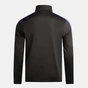 Sweat-shirts à capuche en molleton français personnalisés, fermeture éclair, 1/4 zip, pull-over, 400 g/m², 100 % coton, fermeture éclair - Product Image 2