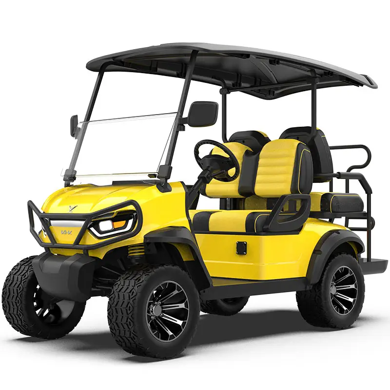 Brand New Street Legal Custom Electric Hunting Buggy Luxury 4 Seater Descuento Extreme Lifted Carros de golf eléctricos