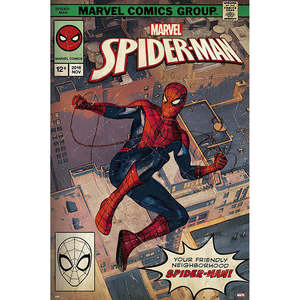 Modern Style Spider-Man Comic Front <b>Poster</b> Marvel Wall Decor Made of Paper - Product Image 1