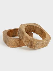 Bracelets en bois élégants et écologiques, légers, confortables, couleurs personnalisables, design pour tenues décontractées/traditionnelles/modernes - Product Image 2
